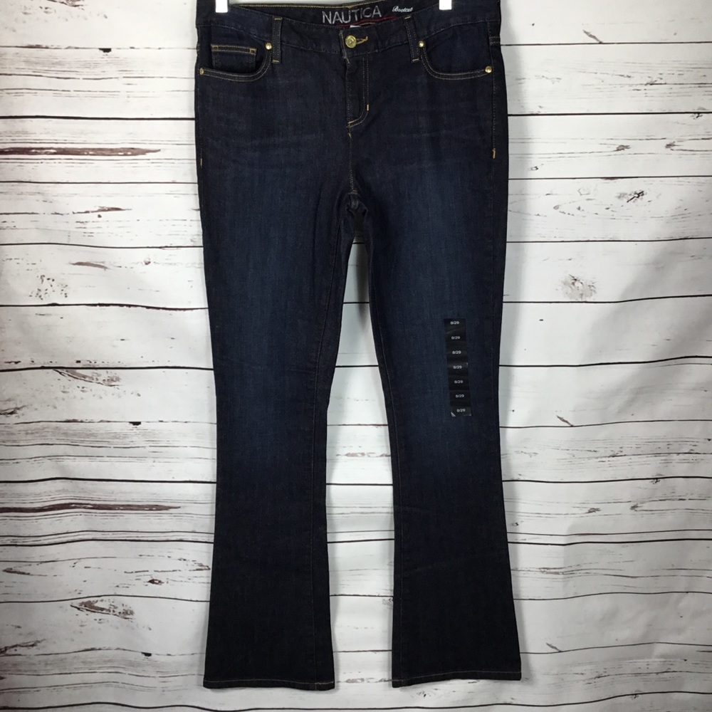 New‎ Nautica Bootcut Jeans Dark wash. 8/29